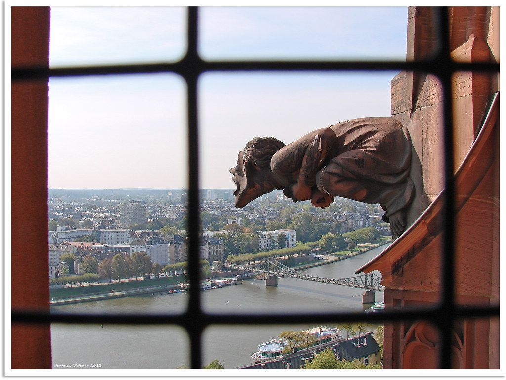 Melhores vistas de Frankfurt: Topo da torre da catedral, kaiserdom